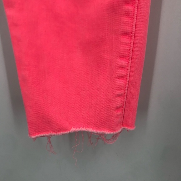 Frank & Eileen High Rise Skinny Jeans Neon Pink Size 24 - Picture 7 of 8